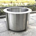304 Outdoor Stainless Steel Portable Fire Pit 19.5 Inch Garden BBQ