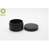 Buy cheap 100g Round Body Butter Jars , Matte Black Thick Wall PET Plastic Face Mask Jar from wholesalers
