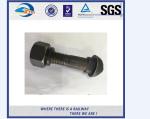 Q235 35# Long Rod Galvanizing Hook Railway Bolt With Black Anodize