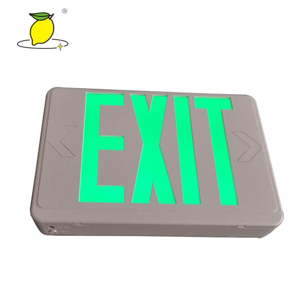 Buy cheap Commercial Emergency Exit Lighting Fixtures , Green Exit Sign With Lights from wholesalers