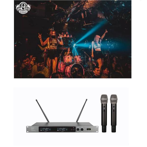 Buy cheap UHF Dual Channels Professional Smartphone Karaoke Speaker With Wireless Microphone from wholesalers