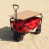 Buy cheap Wide Wheels Practical Foldable Beach Cart Welding Industrial Storage Folding Wagon from wholesalers