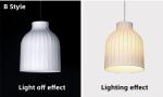 Modern Chinese Style Silk Led Ceiling Chandelier For Living Room Bedroom paper