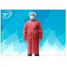 Buy cheap Red / Green Nonwoven Disposable Surgical Gowns Elastic Cuff 16-80gsm from wholesalers