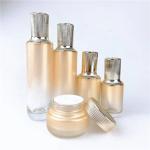 Sophisticated Glass Bottle Set for Packaging Skin Care Lotion and Face Cream