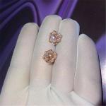 Piaget full diamonds rose earring 18kt gold with white gold or yellow gold or