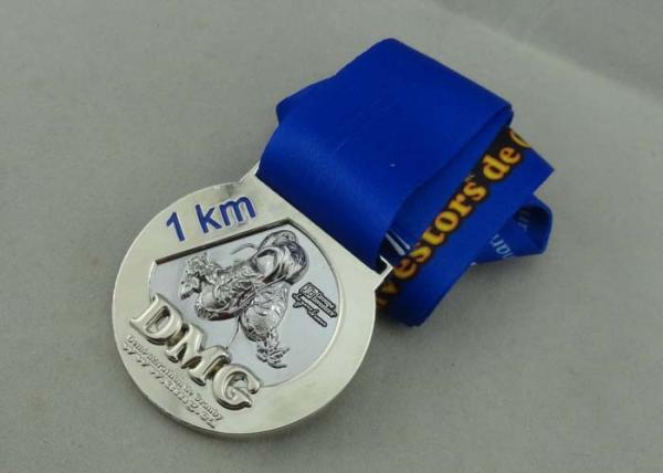 Buy cheap DMG Ribbon Medals by Zinc Alloy Die Casting Full 3D with Silver Plating from wholesalers