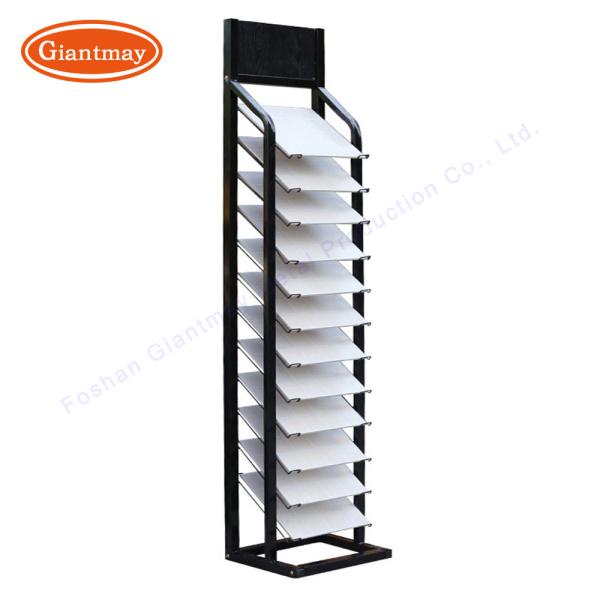 Buy cheap Metal Ceramic Floor Stand Stone Boards Tile Display Rack from wholesalers