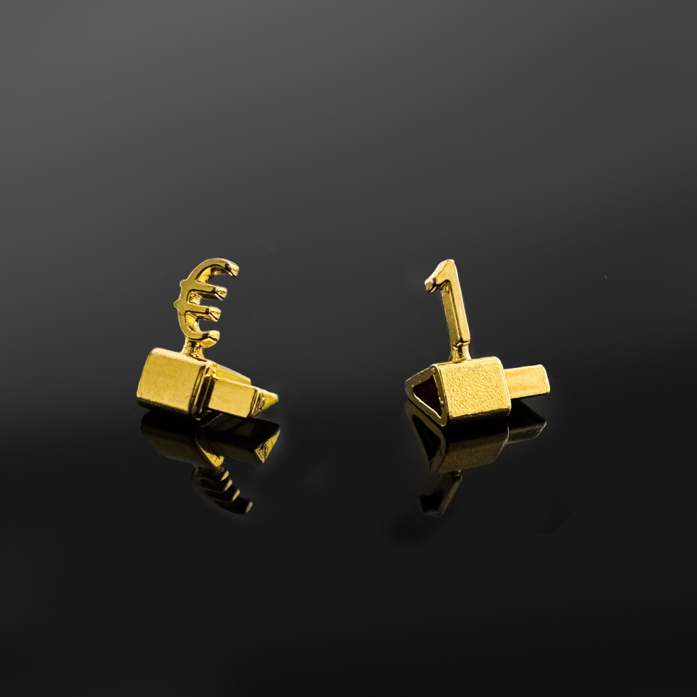 3D Metal EUR Pricing Systems for jewellery Retail Price Display Tags