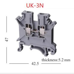 Buy cheap UK3N UK Series DIN Rail Screw Clamp Terminal Blocks Strip from wholesalers