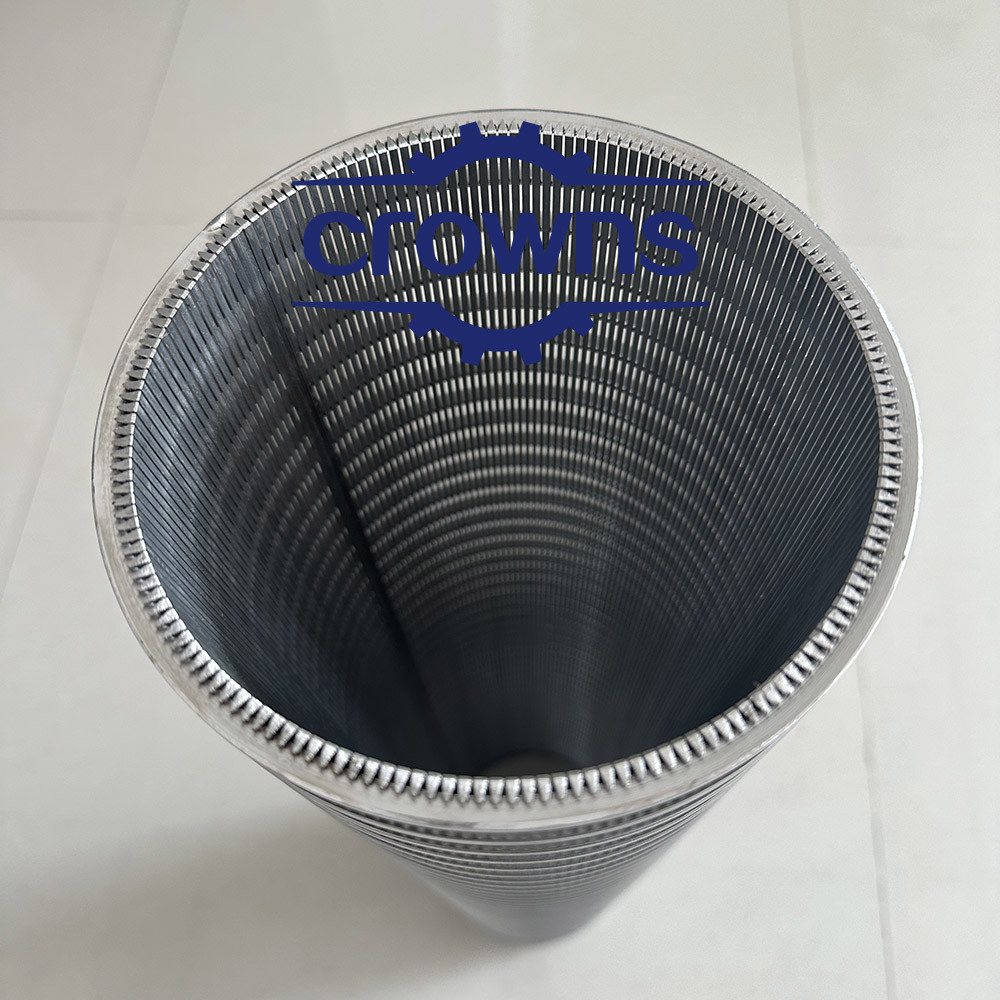 316 316L stainless steel thread adapter connection wedge wire screen filter cartridge wedge wire sreen pipe