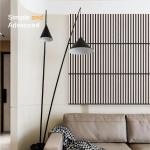 21mm Thickness Engineered Wood Slat Acoustic Panel Oak Wood Finish