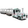 Buy cheap White Fiberglass Tourist Train Rides , Mall Train Ride Battery Type from wholesalers
