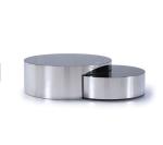 Stainless Steel Glass Top End Tables For Coffee Room Unique Design OEM