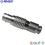 Metal Straight Automotive FGG Circular Push Pull Connectors