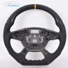 Buy cheap Yellow Stripe Ford Carbon Fiber Steering Wheel Black Leather 350mm from wholesalers