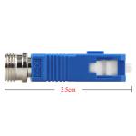 Simplex Coupler Single Mode Fiber Optic Adapter SC Male To FC Female