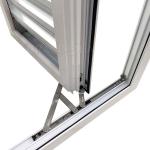 Apartment Anodizing Aluminum Naco Window Casement PVC UPVC Louver Windows