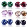 Buy cheap Colored round zircon imitation earrings from wholesalers