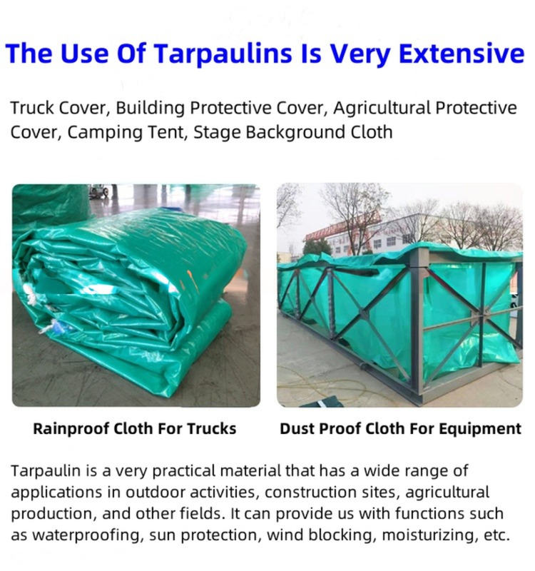 Waterproof PE Tarpaulin 700D-1500D Yarn Count Payment Term 30/70 for Durable Covering