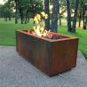 Buy cheap Freestanding Square Corten Steel Fire Pit 2-4mm Thickness Outdoor Warming from wholesalers