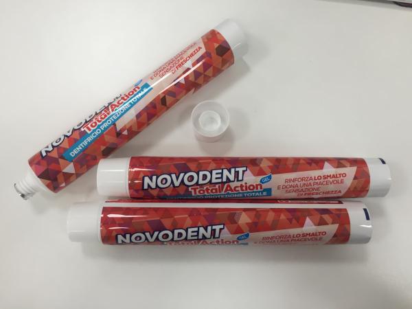 Round Laminate Aluminum Barrier Toothpaste Tube With Fez Cap Diameter 28mm *