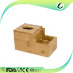 bamboo tissue box cover desk organizer wood tissue paper holder