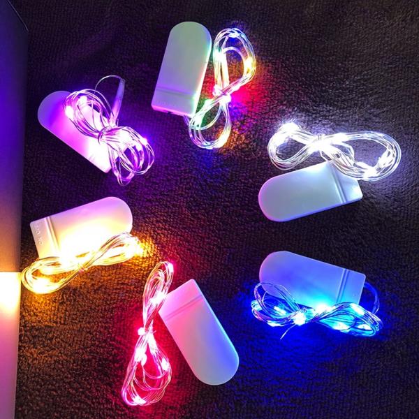 Buy cheap Waterproof Fairy Light CR2032 Battery Powered LED Mini Christmas Light Copper Wire String Light For Wedding Xmas Garland from wholesalers