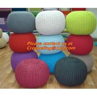 Buy cheap knitted pouf ottoman, Knitted pouf, Straw Cushion Tatami Mat Cushion Pad Play product