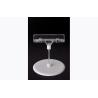 Buy cheap Transparent PS Plastic Price Tag Holder Clip , POP Clip with Round Base 15*9cm from wholesalers