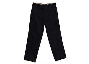 Buy cheap Black Boys School Uniform Pants Printing Logo Legs Closed Elongated Body Curve from wholesalers