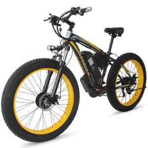 China Brushless Geared Dual Motor Fat Tire Electric Bike With 20AH Lithium Battery on sale
