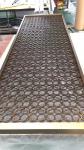 China Laser Cut Stainless Steel Plate Metal Divider Partition With Color Coat