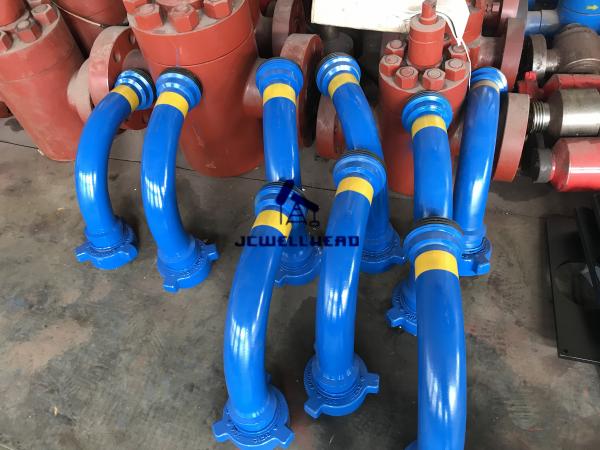 Buy cheap 90 Degree Elbow Integral Wellhead Fittings For Well Testing from wholesalers