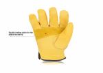 Men'S Winter Genuine Leather Driving Gloves Wear Resistant Straight Thumb