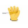 Buy cheap Men'S Winter Genuine Leather Driving Gloves Wear Resistant Straight Thumb from wholesalers
