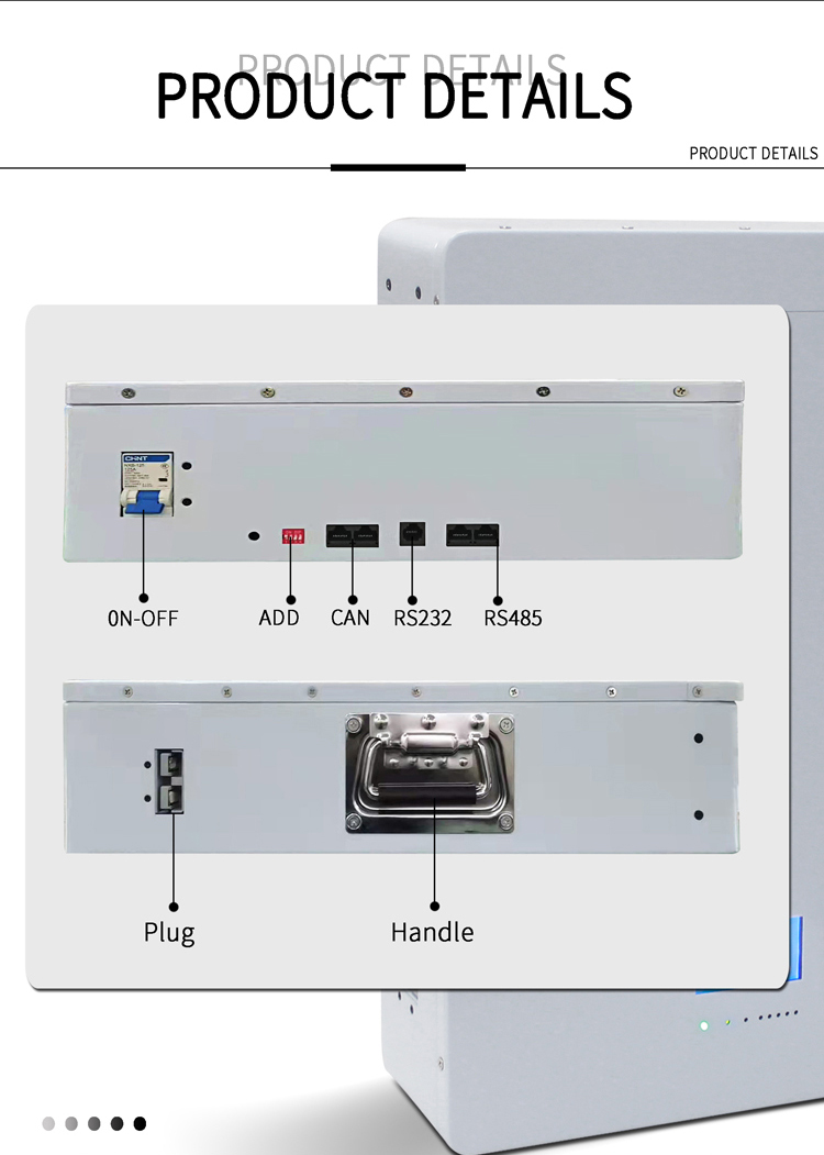 Wall Mount 48V 120AH Lithium Battery Home Solar PV Energy Storage Battery