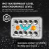 Buy cheap YAYE CG125 DC12V Semi-assembly Red DRL White Hi/Lo Beam Motorcycle LED Headlight Durable from wholesalers