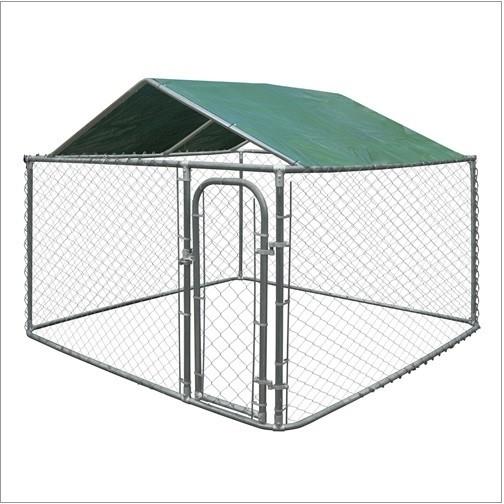 Buy cheap Galvanized Heavy Duty Chain Link Dog Kennels Durable 10'L*10'L*6'H Size from wholesalers
