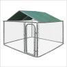 Buy cheap Galvanized Heavy Duty Chain Link Dog Kennels Durable 10'L*10'L*6'H Size from wholesalers
