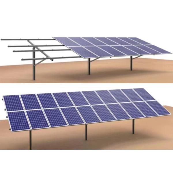 Anodized PV Solar Panel Installation Ground Mounting System for Maximum Efficiency