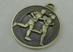 Antique Brass Plating Die Cast Medals Running Zinc alloy Material 3D