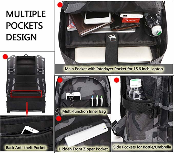 Level 3 Black Military Tactical Bag Tactical Hunting Pack Casual Style OEM / ODM