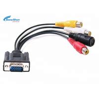 Buy cheap RCA TV VGA Monitor Cable , S-Video 3 RCA AV PC Computer Television Adapter Cable product