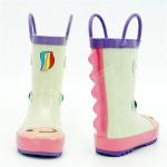 Kids Cute Rubber 3D Pink Unicorn Printed Rain Boots Skid Resistant