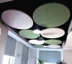 Colorful Circle Acoustic Ceiling Board 8mm 24mm Pet Soundproof