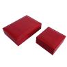 Buy cheap Square Two Piece Cardboard Box Vintage Style Red Coin Box With Cream Inner from wholesalers