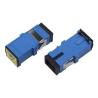 Buy cheap SC UPC SM Outer Shutter Adapter Single Mode Blue Easy Installation from wholesalers