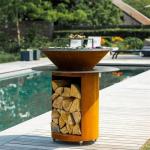 Buy cheap OEM Double Layered Plancha Grill Corten Steel Garden Barbecue Fire Pit from wholesalers