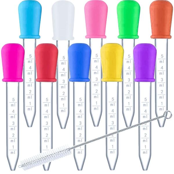 Buy cheap Pipettes Droppers Silicone 5ml Clear Medicine Eye Dropper For Kids With Bulb Tip & Brush For Candy Mold, Gummy from wholesalers